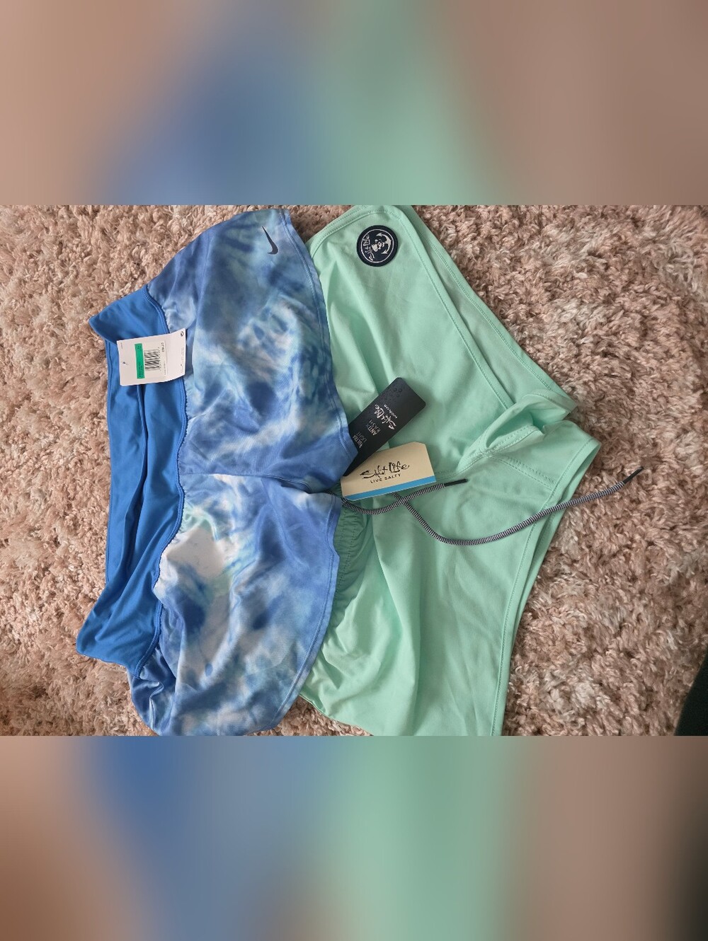 Live Salty Mint High-Waist Swim Bottom & Nike Swim Bundle